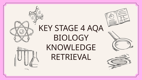 GCSE AQA Biology Knowledge Retrieval Questions - Topic 2 Organisation
