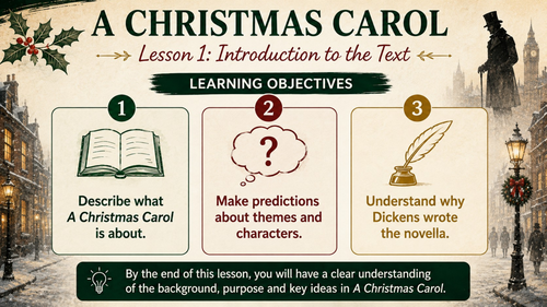A Christmas Carol: Dickens and Victorian England Lesson 1