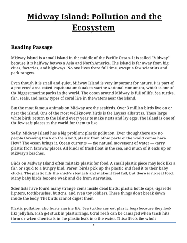 Pollution Case Study – Midway Island | KS3 Geography