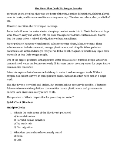 Pollution Case Study – The River That Could No Longer Breathe | KS3 Geography