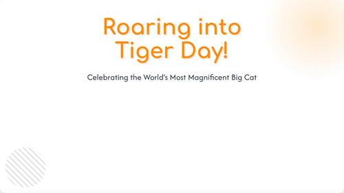 International Tiger Day Assembly 2026 | KS1 & KS2 | Endangered Animals and Conservation