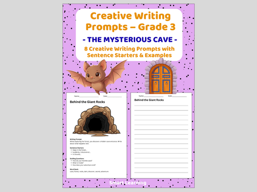 Creative Writing Prompts – Grade 3 | The Mysterious Cave