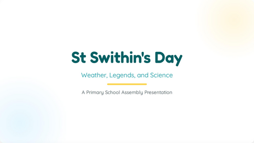 St Swithin's Day Assembly | Weather Legends, Superstitions and Science | July Assembly