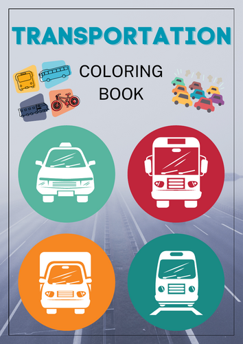 Transportation Coloring Book
