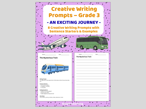 Creative Writing Prompts – Grade 3 | An Exciting Journey