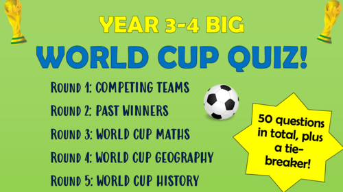 Years 3-4 Big World Cup Quiz!