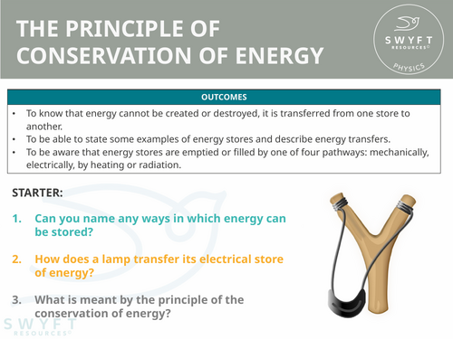 NEW WJEC (2026) GCSE Science - The principle of conservation of energy