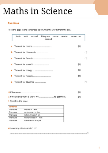 Science Skills KS3