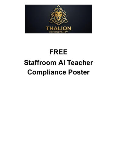 FREE Staffroom AI Teacher Compliance Poster