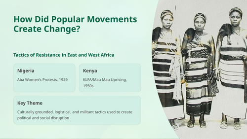 IB History Paper 2: Popular Movements - Nigeria & Kenya - Tactics of Resistance