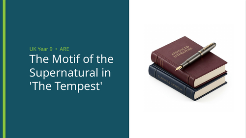 The Motif of the Supernatural in 'The Tempest' Comprehension | Year 9 (KS3)