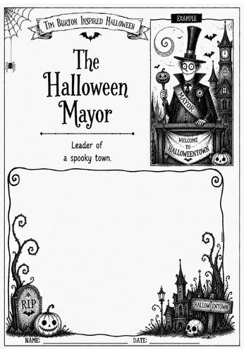 Tim Burton Inspired Halloween Character Design – Ultimate Burton-Inspired Character Challenge | KS2