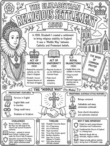 The Elizabethan religious settlement Poster