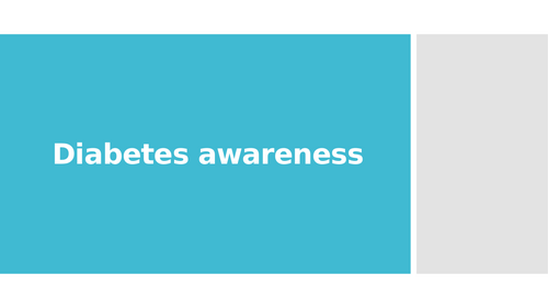 Diabetes Awareness PowerPoint