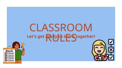 Bright & Engaging Classroom Rules Presentation (EYFS/KS1)