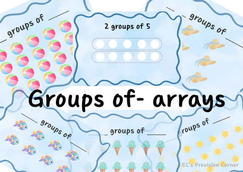Year 1 Maths- arrays- groups of - continuous provision