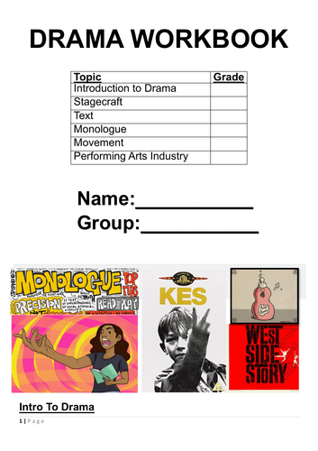 Year 7 Drama Workbook