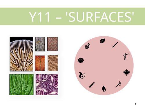 KS4 STP 65 page, 16 week PPT 'Surfaces' Scheme / Body oof Work