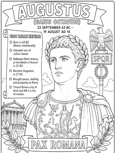 Augustus (Born Gaius Octavius) Poster