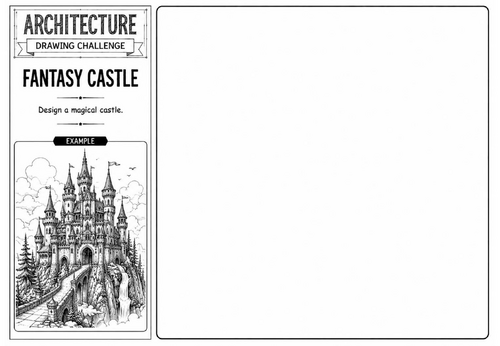 Eco Home | Architecture Drawing Challenge | KS2 KS3 Art Cover Lesson | Sustainable House Design Work