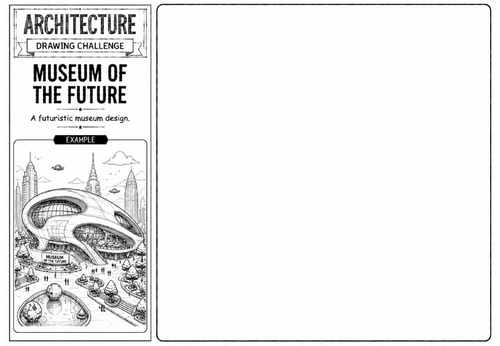 Museum of the Future | Architecture Drawing Challenge | KS2 KS3 Art Cover Lesson | Futuristic Museum