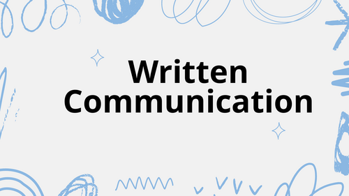 Written communication