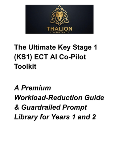 KS1 ECT AI Mentor Pack | Ofsted Ready Workload Reduction Toolkit for Primary ECTs