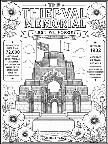 The Thiepval Memorial Poster