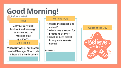 Morning Slides