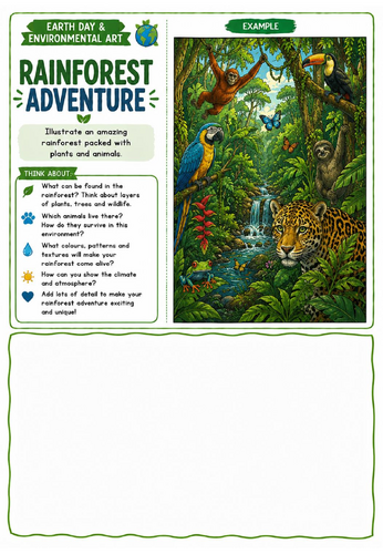 Underwater Coral Kingdom Art Worksheet | Ocean Conservation Drawing Activity | KS2 KS3 KS4