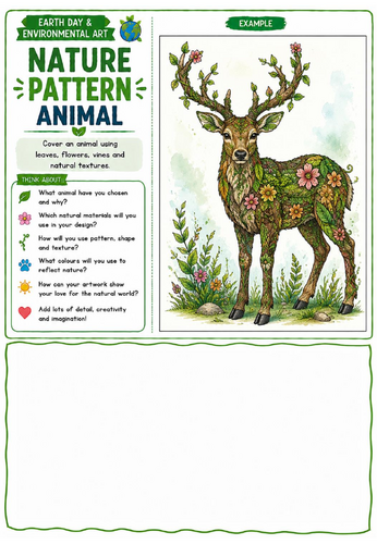 Secret Eco Village Art Worksheet | Sustainable Community Drawing Challenge | KS2 KS3 KS4