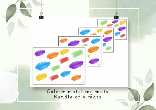 Colour matching mats FREEBIE