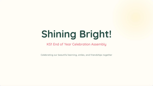 KS1 End of Year Celebration Assembly | EYFS & Key Stage 1 Summer Assembly | PowerPoint & PDF