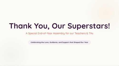 Thank You Teachers & Teaching Assistants Assembly | End of Year School Assembly | PowerPoint & PDF
