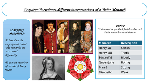 Key Stage 3 unit of work - Tudor historiography