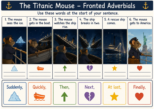 Titanic ks1 English resource pack