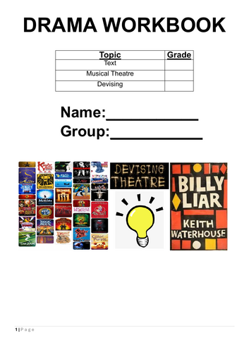 Year 8 Drama Workbooklet