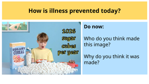 AQA Health & the People / Medicine / 13. Modern Prevention