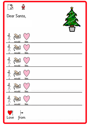 Dear Santa List Scaffold