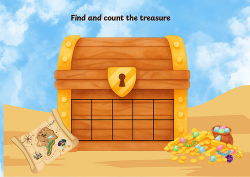 10 frame treasure chest - pirates