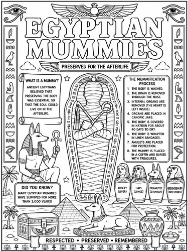 Egyptian Mummies Poster