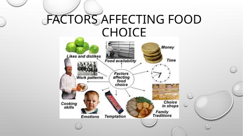 GCSE Food and Nutrition: Factors affecting food choice