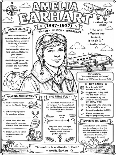 Amelia Earhart (1898-1937) Poster