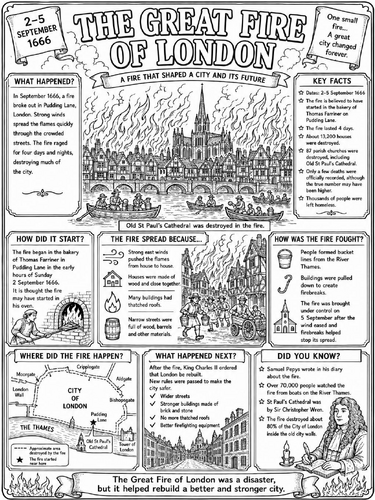 The Great Fire of London Poster
