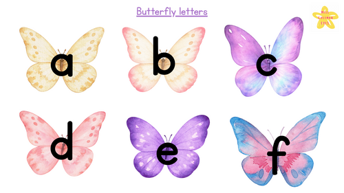 Butterfly letter cards