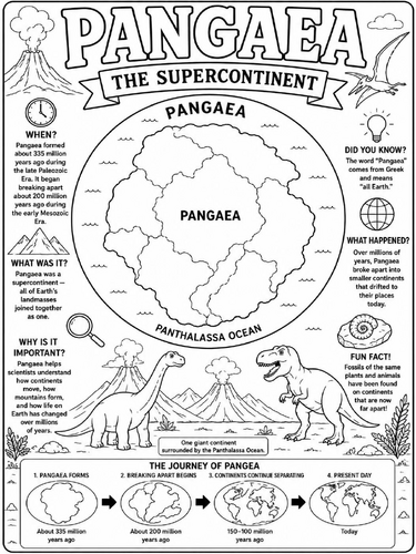 Pangaea (Pangea) Poster