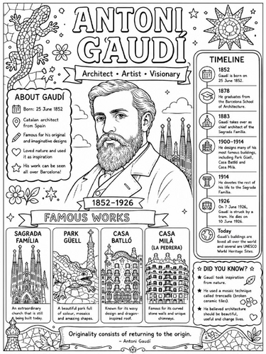 Antoni Gaudí Poster