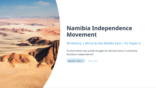 IB History HL Africa: Namibia Independence Movement - Armed Struggle
