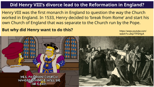 Did Henry VIII’s divorce lead to the Reformation in England?