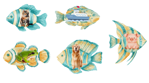 Phonics fish cards
